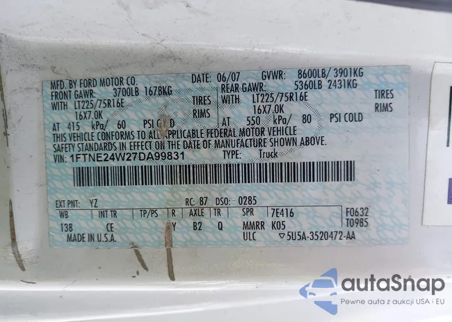 1FTNE24W27DA99831: 42292439