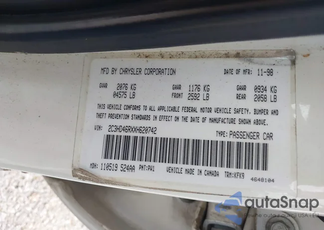 2C3HD46RXXH620742: 42292747