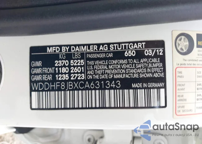 WDDHF8JBXCA631343: 42291840