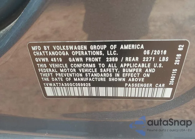 1VWAT7A30GC059925: 42291868