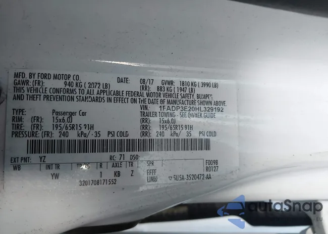 1FADP3E20HL329192: 42292029