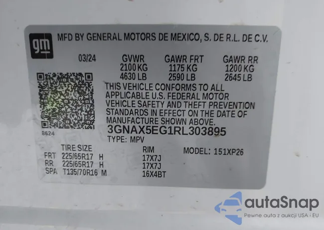 3GNAX5EG1RL303895: 42293260