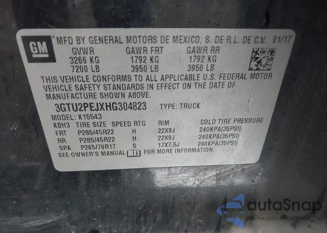 3GTU2PEJXHG304823: 42293712