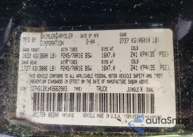 1D7HG12K34S662903: 42293034