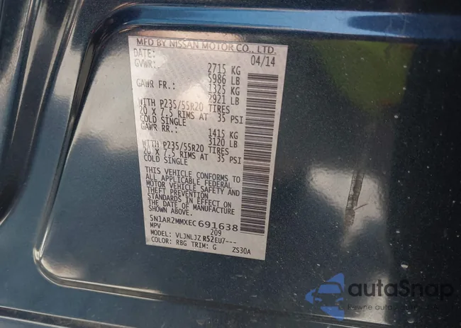 5N1AR2MMXEC691638: 42294429