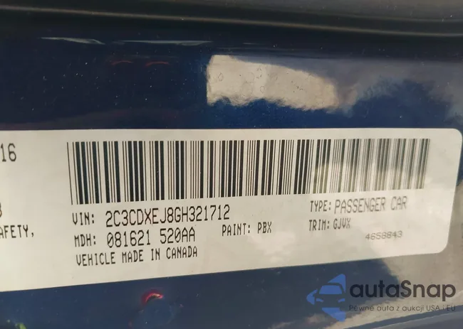 2C3CDXEJ8GH321712: 42294783