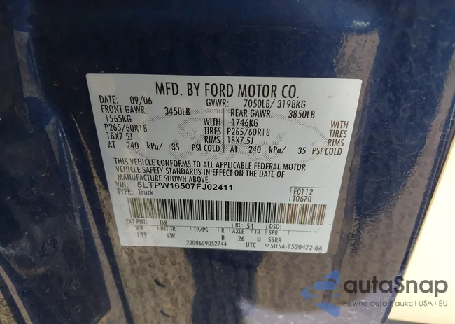 5LTPW16507FJ02411: 42294081