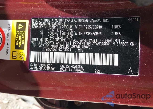 2T2BK1BA0FC293021: 42295233