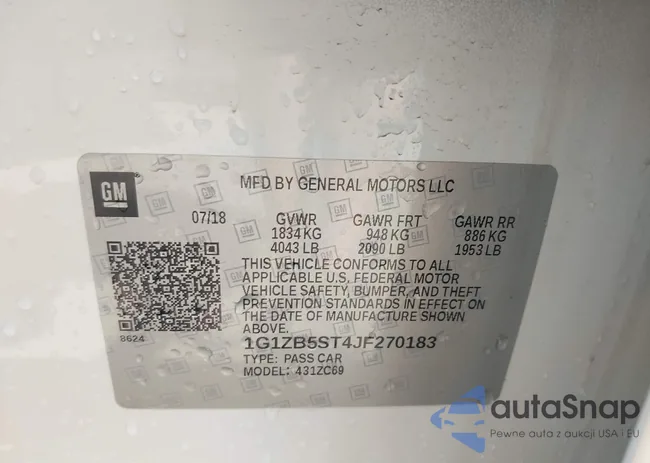 1G1ZB5ST4JF270183: 42295582