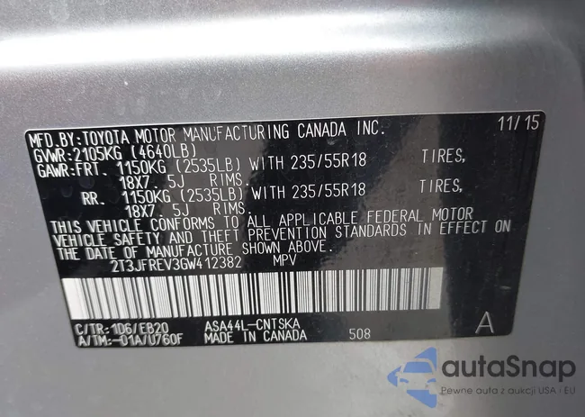 2T3JFREV3GW412382: 42295617