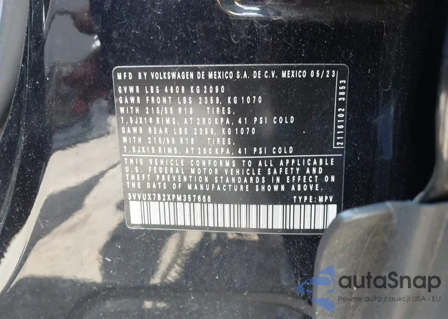 3VVUX7B2XPM357666: 42295647