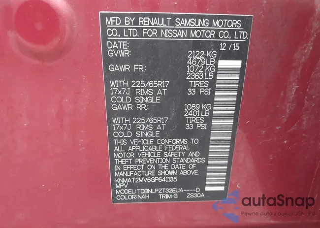 KNMAT2MV6GP641135: 42294847