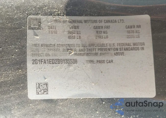 2G1FA1ED2B9135538: 42294991