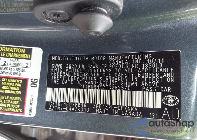 2T1BURHE2FC282576: 42294993