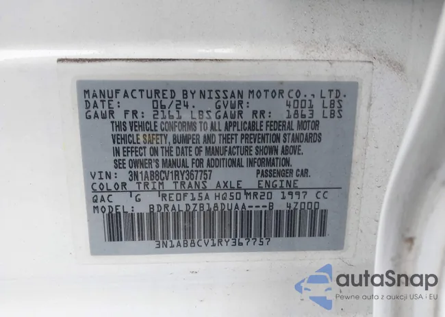 3N1AB8CV1RY367757: 42295122