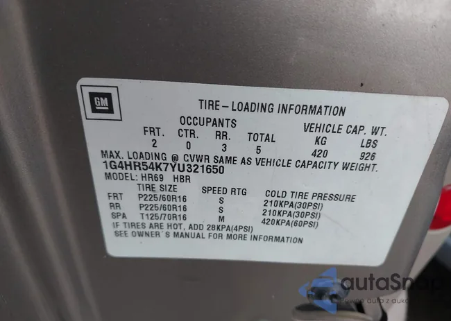 1G4HR54K7YU321650: 42295149