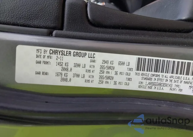 1J4RS6GG0BC650143: 42295153