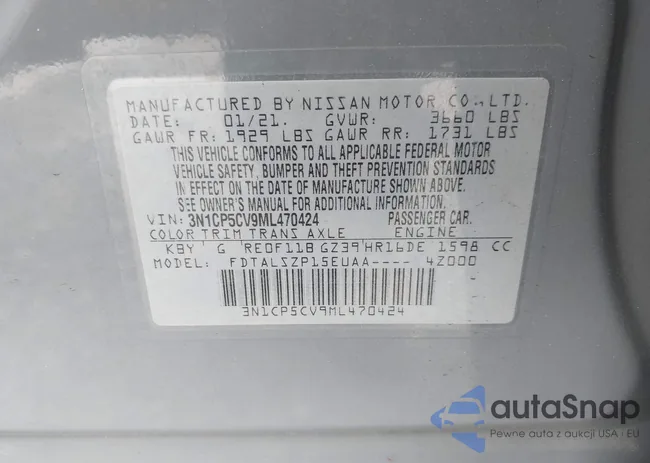 3N1CP5CV9ML470424: 42296226