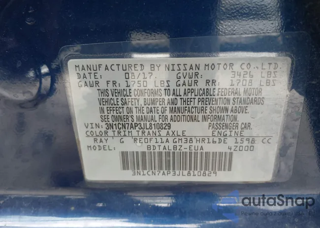 3N1CN7AP3JL810829: 42296440