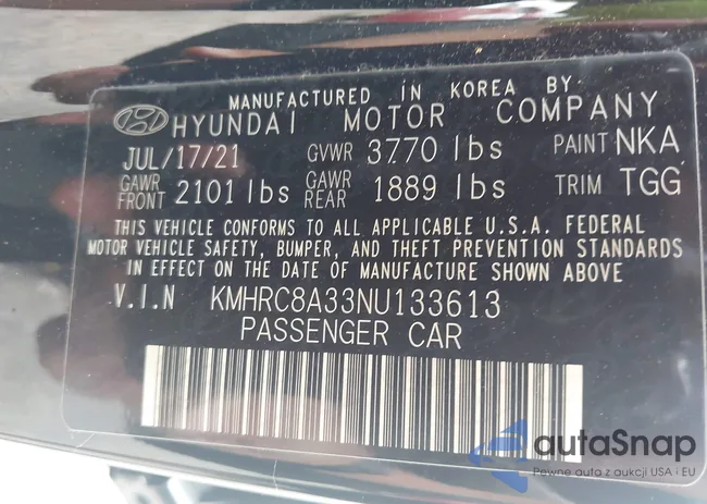 KMHRC8A33NU133613: 42296461