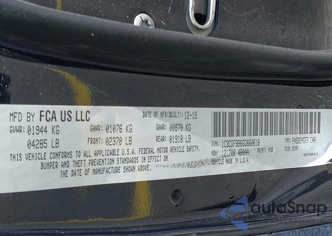 1C3CDFBB6GD660618: 42295857