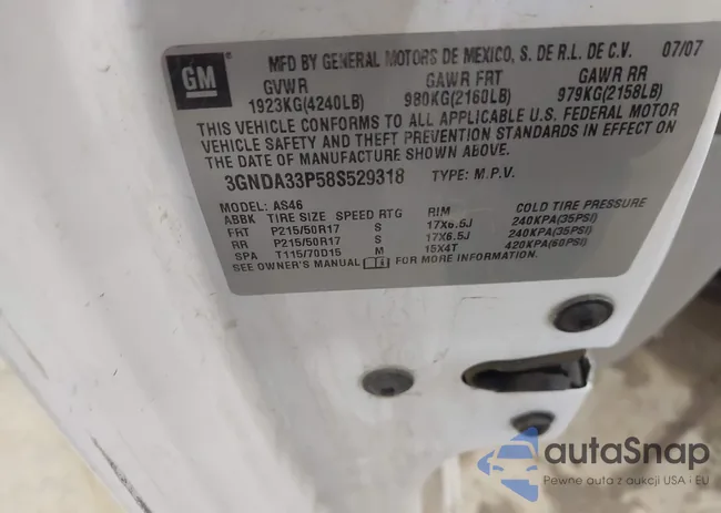 3GNDA33P58S529318: 42295977