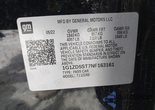 1G1ZD5ST7NF163161: 42297238