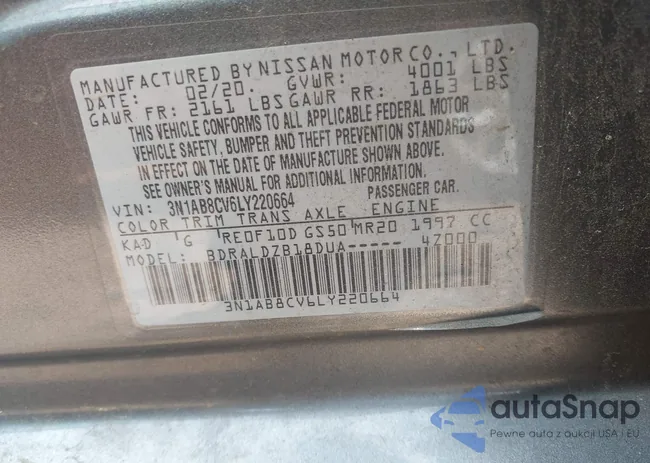 3N1AB8CV6LY220664: 42297313