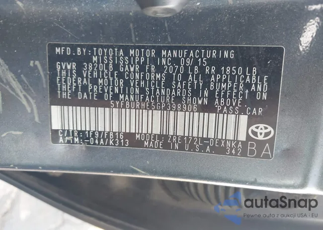 5YFBURHE5GP398906: 42297455