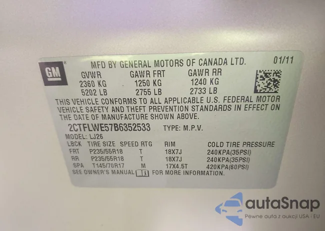 2CTFLWE57B6352533: 42297547