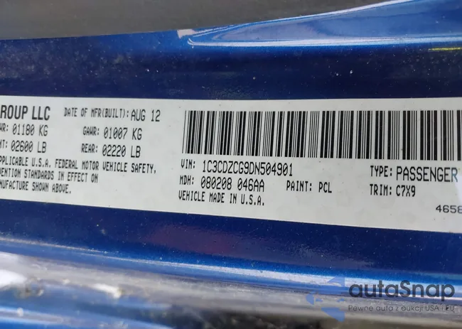 1C3CDZCG9DN504901: 42297561