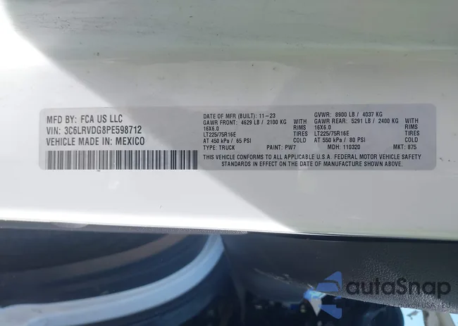 3C6LRVDG8PE598712: 42297596