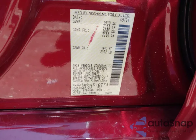 1N4AL3AP0FN340775: 42297679