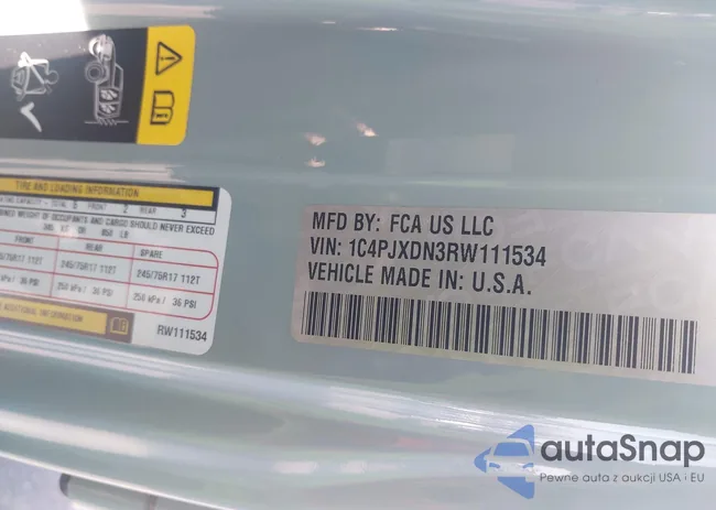 1C4PJXDN3RW111534: 42297739