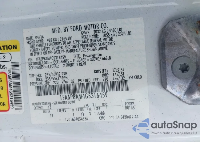 1FA6P8AM4G5316459: 42296823