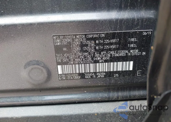 JTMF1RFV3KD033374: 42296894