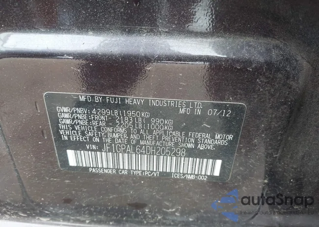 JF1GPAL64DH205298: 42296909