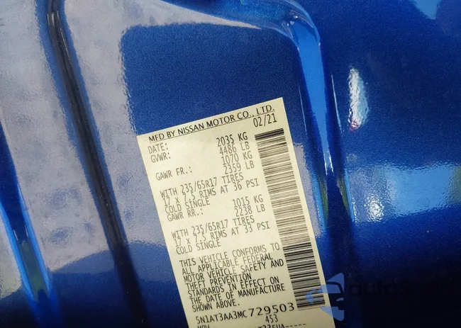 5N1AT3AA3MC729503: 42296947