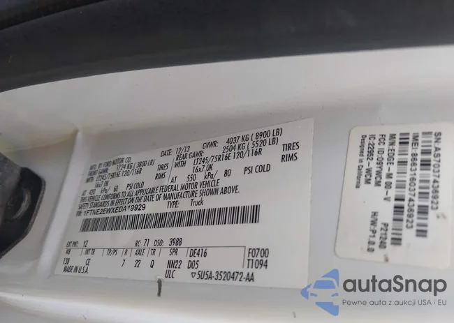 1FTNE2EWXEDA19929: 42296983