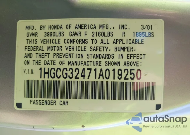 1HGCG32471A019250: 42297017