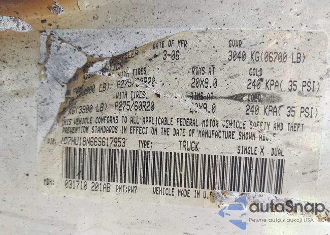 1D7HU18N66S617953: 42297167