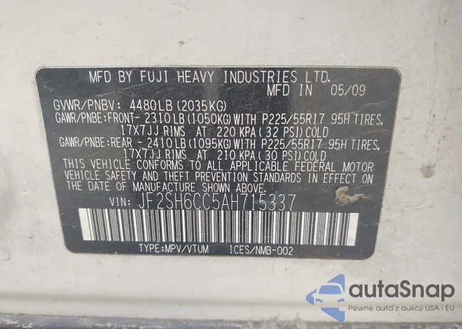 JF2SH6CC5AH715337: 42298368