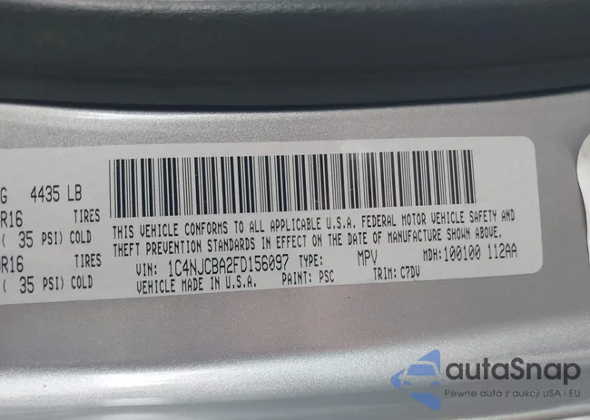 1C4NJCBA2FD156097: 42298491