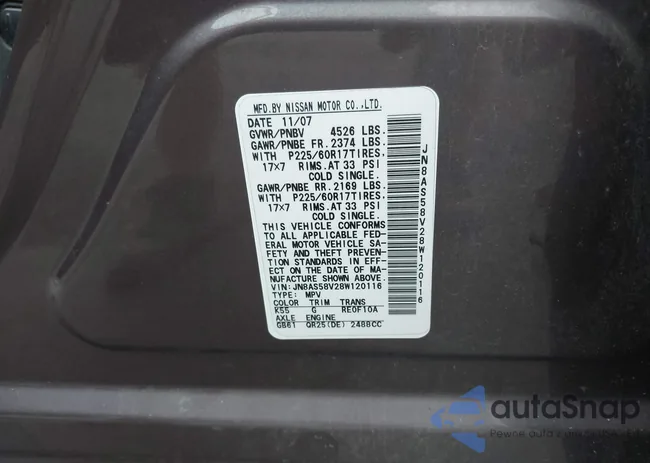 JN8AS58V28W120116: 42298501