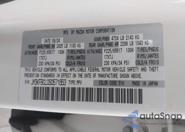 JM3KFBCL0S0571653: 42297810