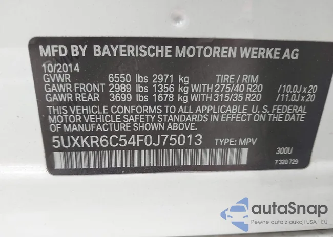 5UXKR6C54F0J75013: 42297866