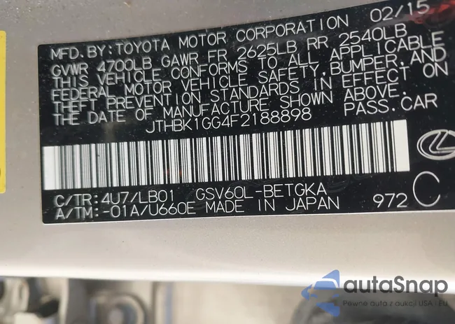 JTHBK1GG4F2188898: 42297879