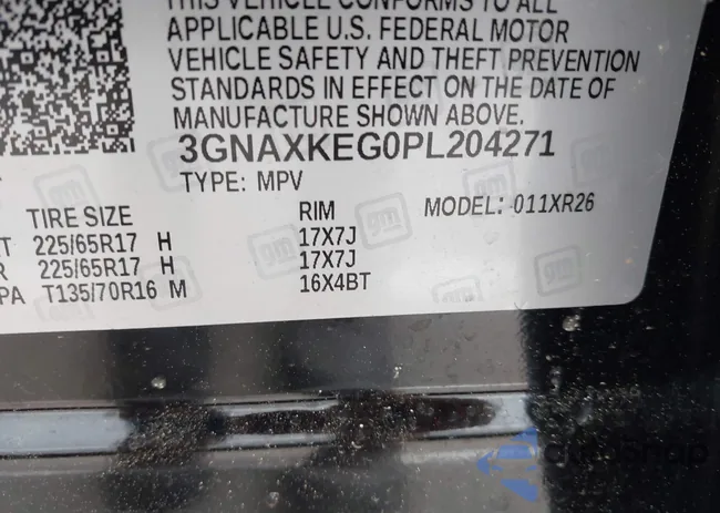 3GNAXKEG0PL204271: 42297893