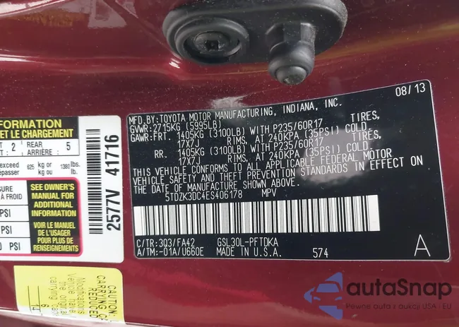 5TDZK3DC4ES406178: 42298146