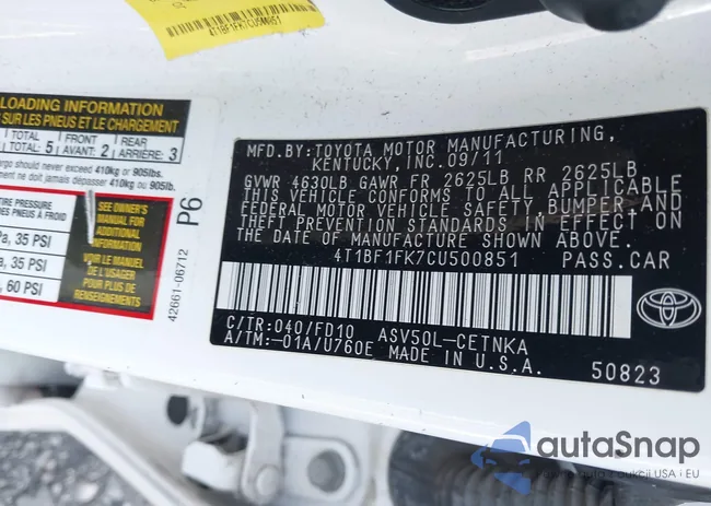 4T1BF1FK7CU500851: 42299484